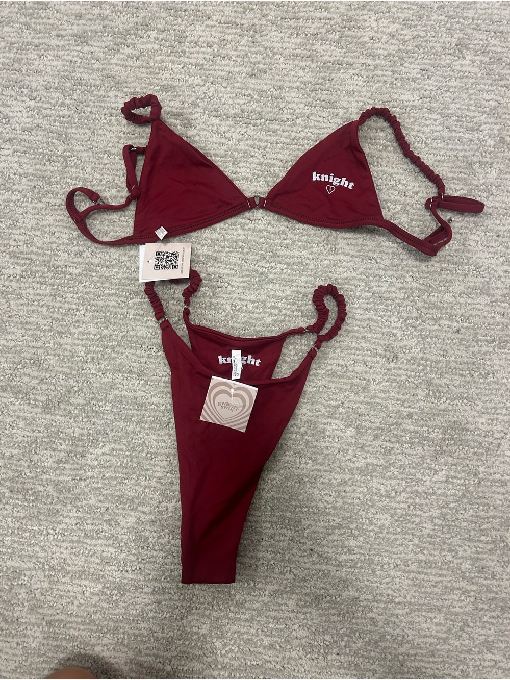 Knight Swim - Pamela Merlot Bikini Set - Women Swim